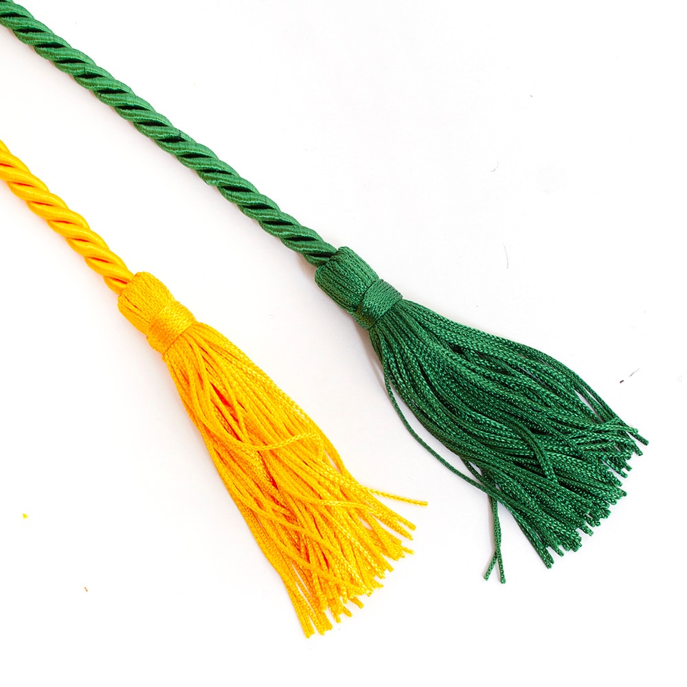 Graduation, Double Honor Cords, Green/Gold